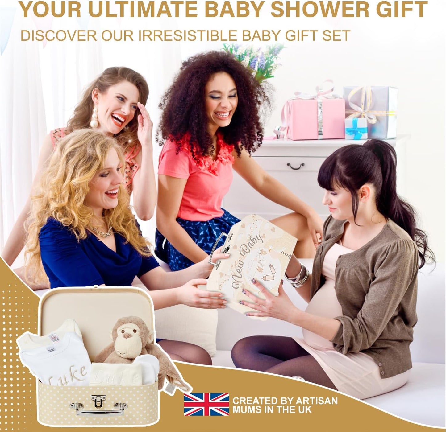 Personalised Baby Gift Set – Keepsake Box Filled with Newborn Essentials