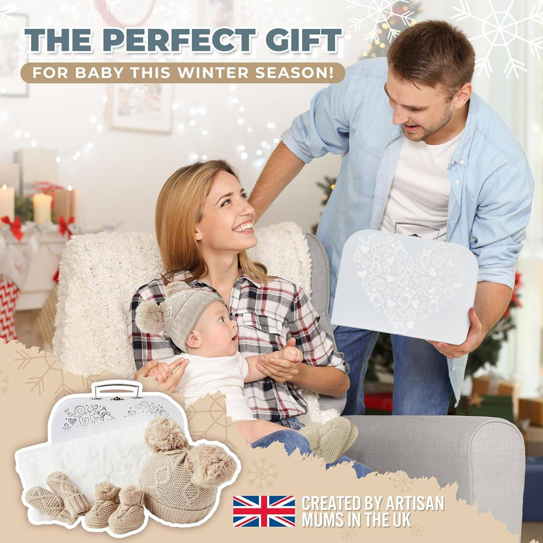 Unisex Baby Gift Set - Winter case beige