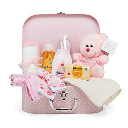 Baby Gift Set ----- Beautifully Packaged in a Pink Case Full of Baby Girl Gifts