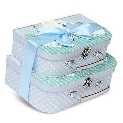 Baby Gift Set - Baby Hamper Newborn Essentials in Small Blue Case