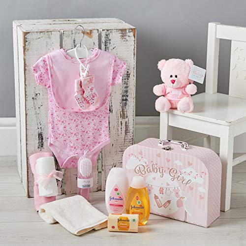 Baby Gift Set ----- Beautifully Packaged in a Pink Case Full of Baby Girl Gifts