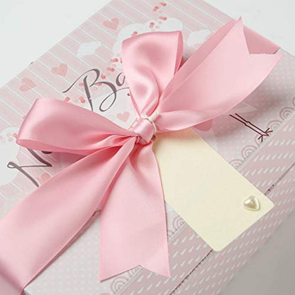 Make Your Own Baby Hamper - 2 Pink Cases 1 Ribbon 1 Gift Card