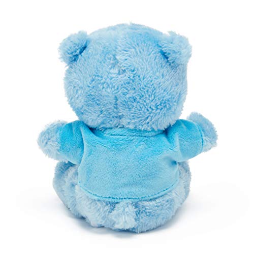 Teddy Bear - Small Blue Teddy with Baby Boy T-Shirt 15cm(6")