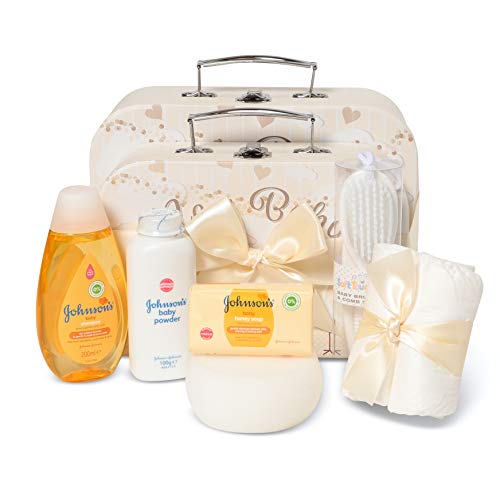 Baby Gift Set - Baby Hamper Newborn Essentials in 2 Cream Cases