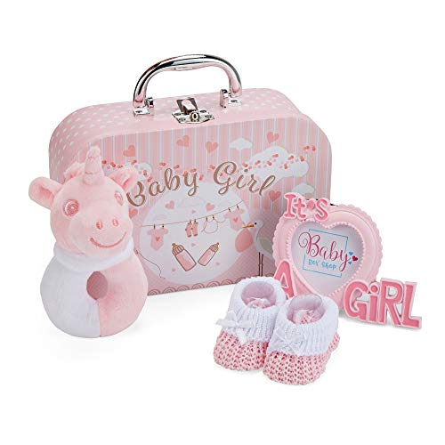 Baby Gift Set - Baby Hamper Newborn Essentials in Small Pink Case