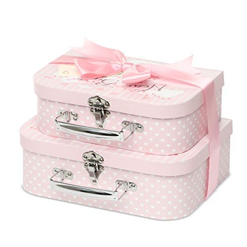 Make Your Own Baby Hamper - 2 Pink Cases 1 Ribbon 1 Gift Card