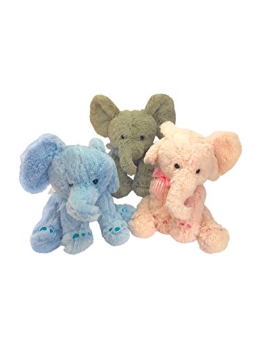 Elephant Teddy - Blue Plush Adorably Soft Baby Teddy