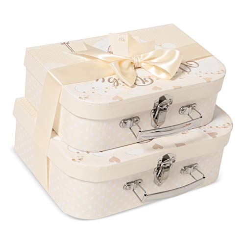 Baby Gift Set - Baby Hamper Newborn Essentials in 2 Cream Cases