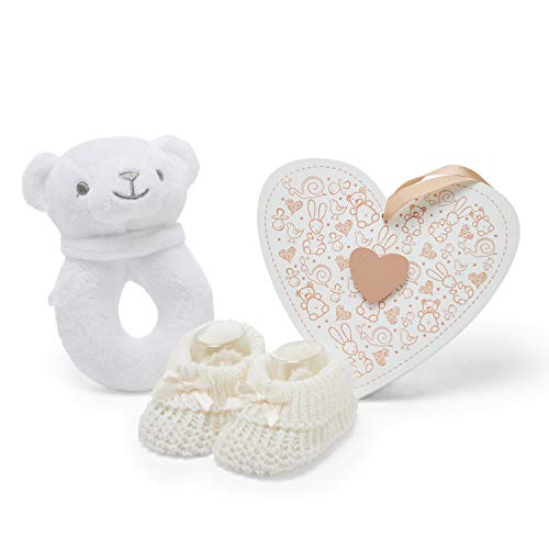 Baby Gift Set - Baby Hamper Newborn Essentials in Small Cream Case