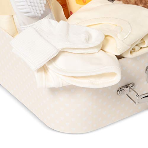 Baby Gift Set - Baby Hamper Newborn Essentials in Cream Case