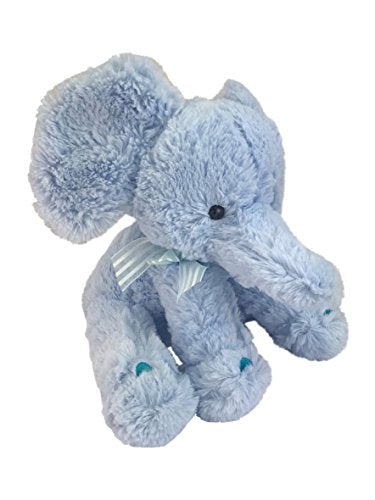 Elephant Teddy - Blue Plush Adorably Soft Baby Teddy