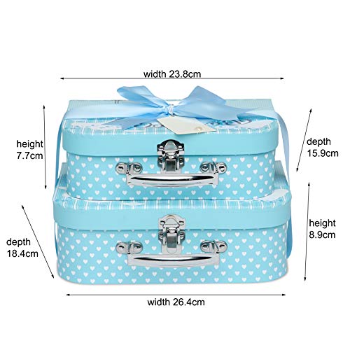 Make Your Own Baby Hamper - 2 Blue Cases 1 Ribbon 1 Gift Card