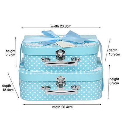 Make Your Own Baby Hamper - 2 Blue Cases 1 Ribbon 1 Gift Card