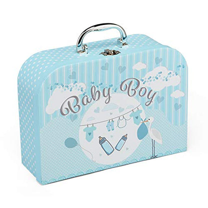 Baby Gift Set - Beautifully Packaged in a Blue Case Full of Baby Boy Gifts