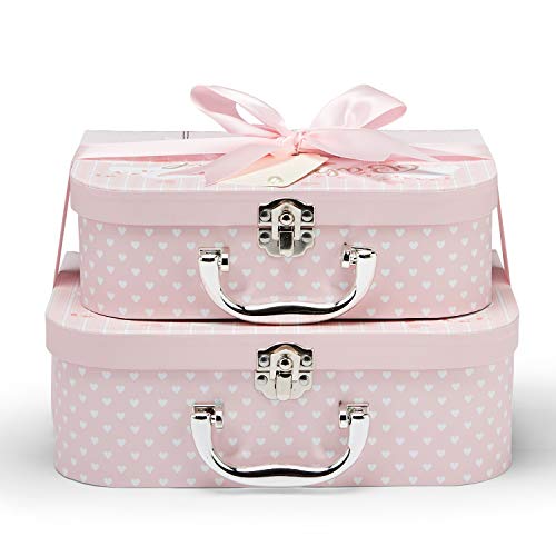 Baby Gift Set - Baby Hamper Newborn Essentials in 2 Pink Cases