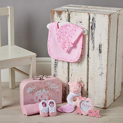 Baby Gift Set - Baby Hamper Newborn Essentials in Small Pink Case