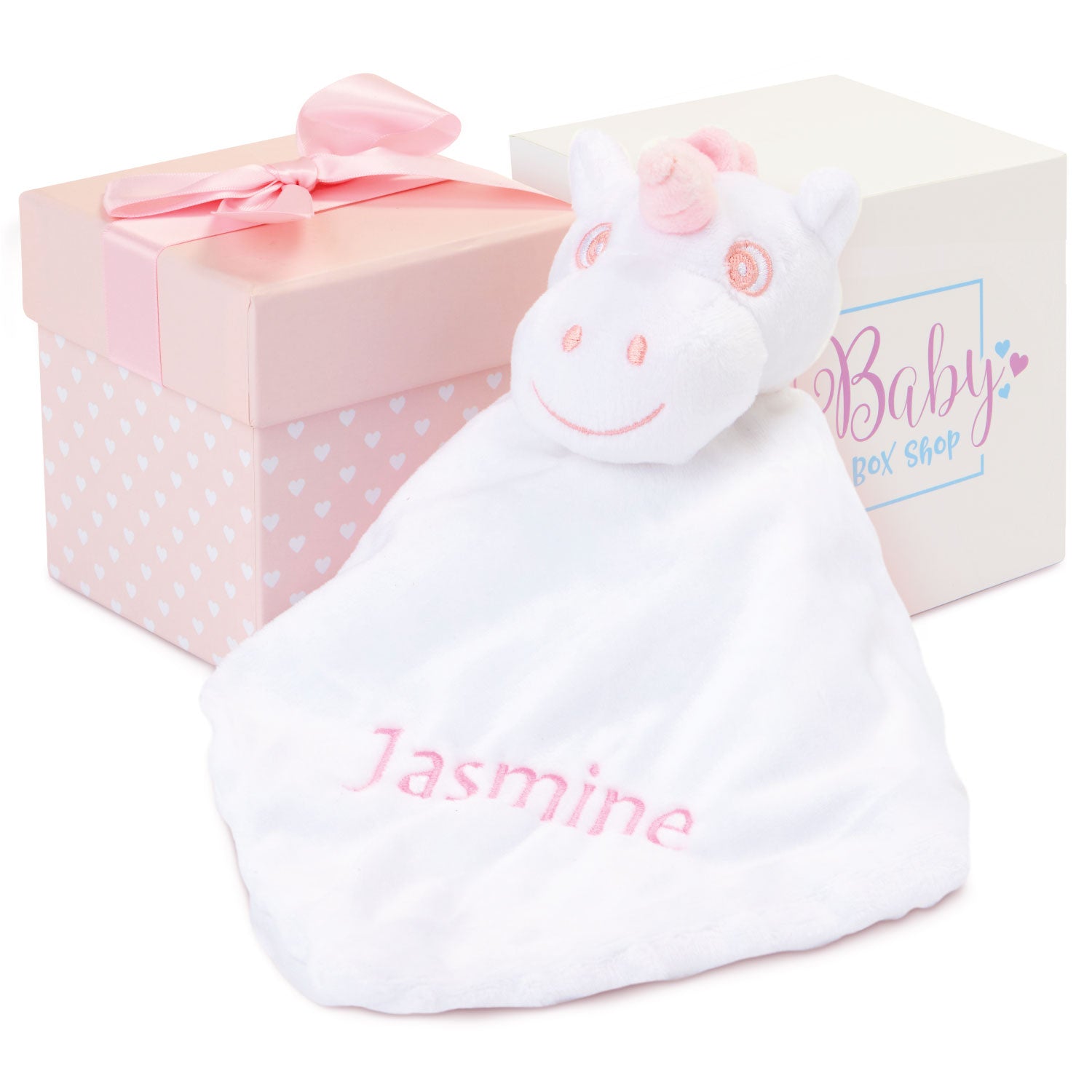 Personalised Baby Gifts - Baby Comforter Pink Unicorn