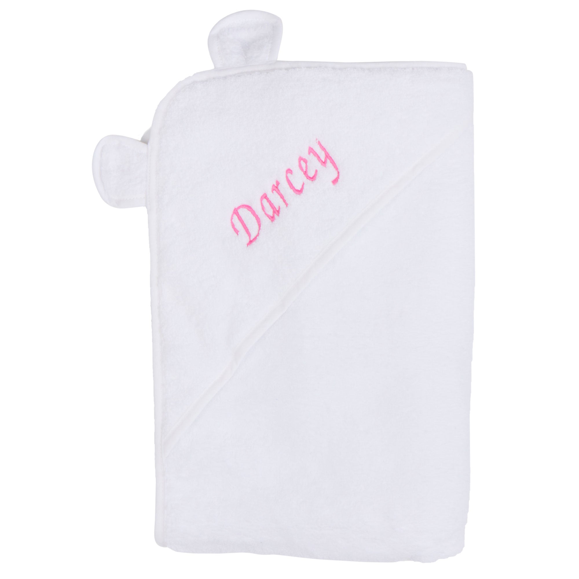 Personalised Baby Hooded Bath Towel – Highly Absorbent Towel with Ears