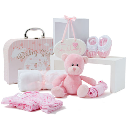 Baby Gift Set - Baby Keepsake Box Newborn Essentials Pink