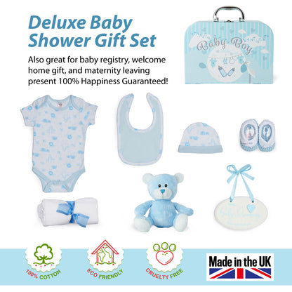 Baby Gift Set - Baby Keepsake Box Newborn Essentials Blue