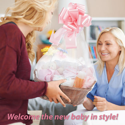 Personalised Baby Gifts – Baby Gift Baskets Full of Newborn Essentials - Pink