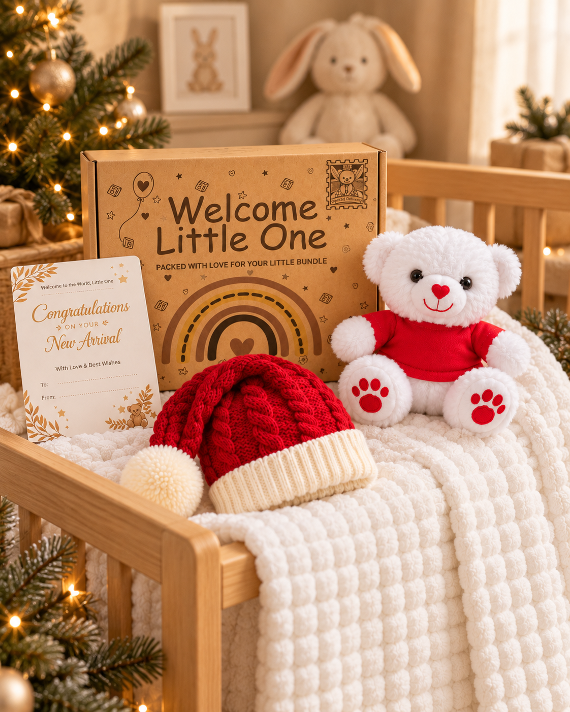 9PZ08-X , Lifestyle Shot ,

The Christmas gift set styled in a nursery setting