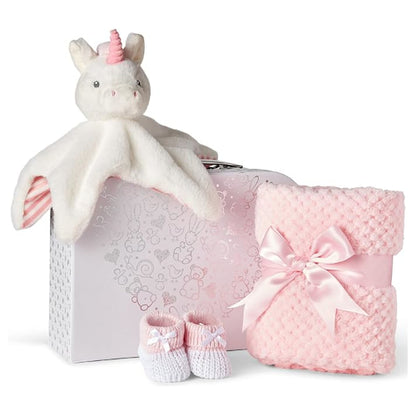 Baby Gift Set Pink - White Stars Unicorn