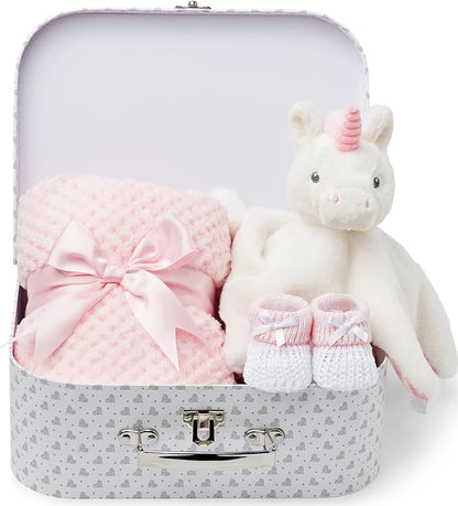 Baby Gift Set Pink - White Stars Unicorn