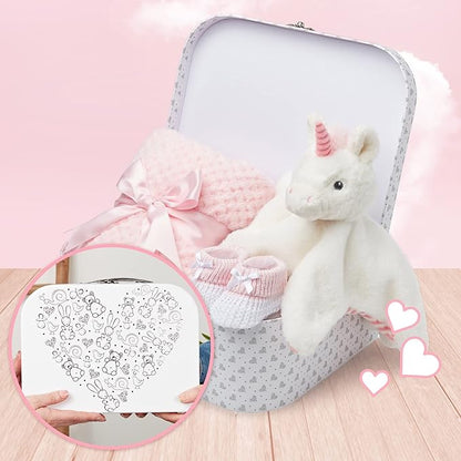 Baby Gift Set Pink - White Stars Unicorn