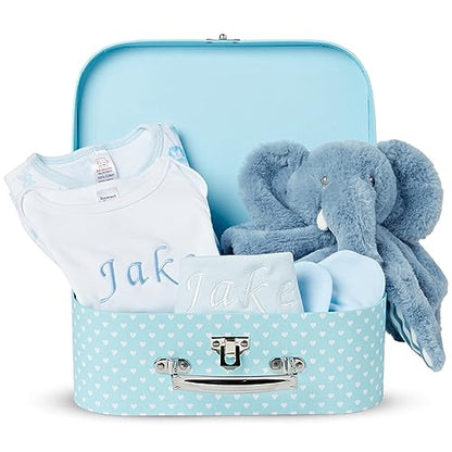 Baby Gift Set - Baby Keepsake Box Newborn Essentials Blue