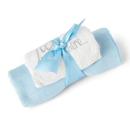 Baby Gifts for Boys - Baby Shower Gifts in Blue Hamper includes Baby Essentials for Newborn, Teddy Bear, Newborn Baby Boy Essentials & Baby Boy Gifts