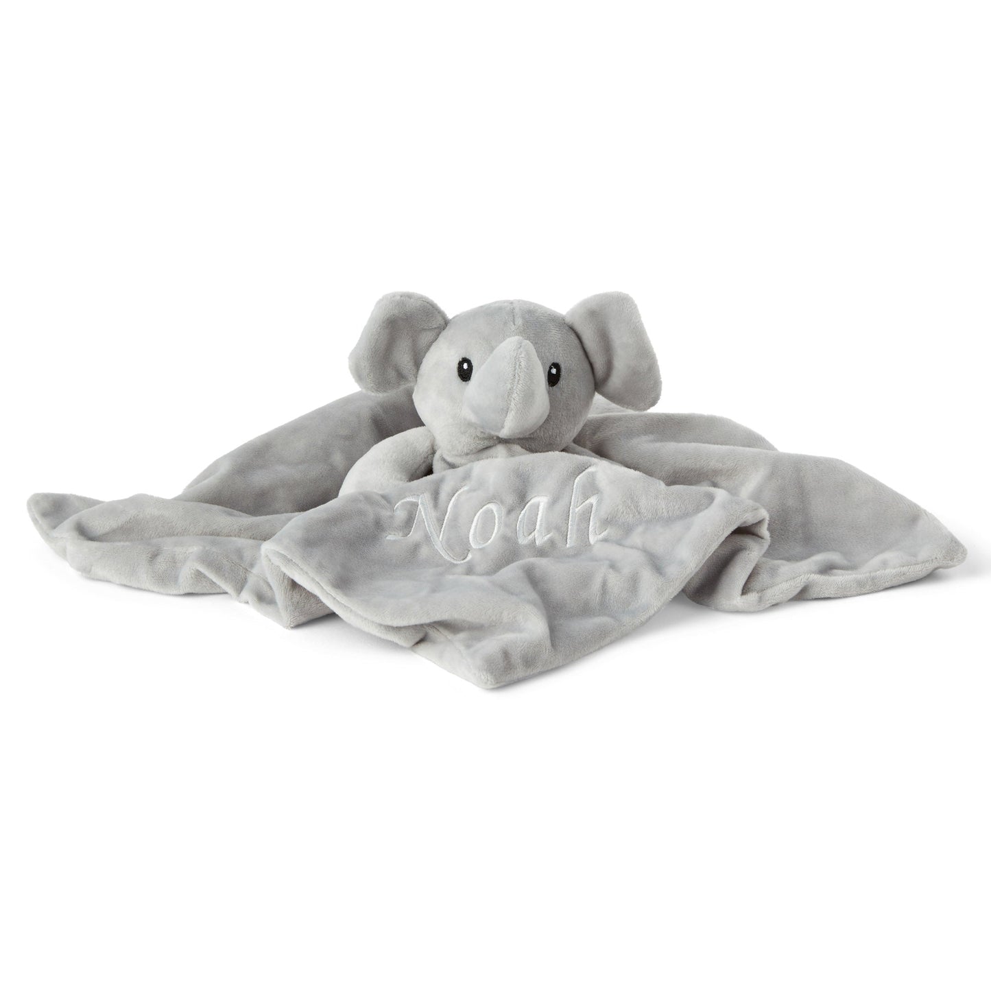 Personalised Baby Gift Set Includes Baby Shower Gifts with Personalised Comforter, Personalised Fleece Baby Blanket, 2 x Muslin Clothes & Gift Card - Grey