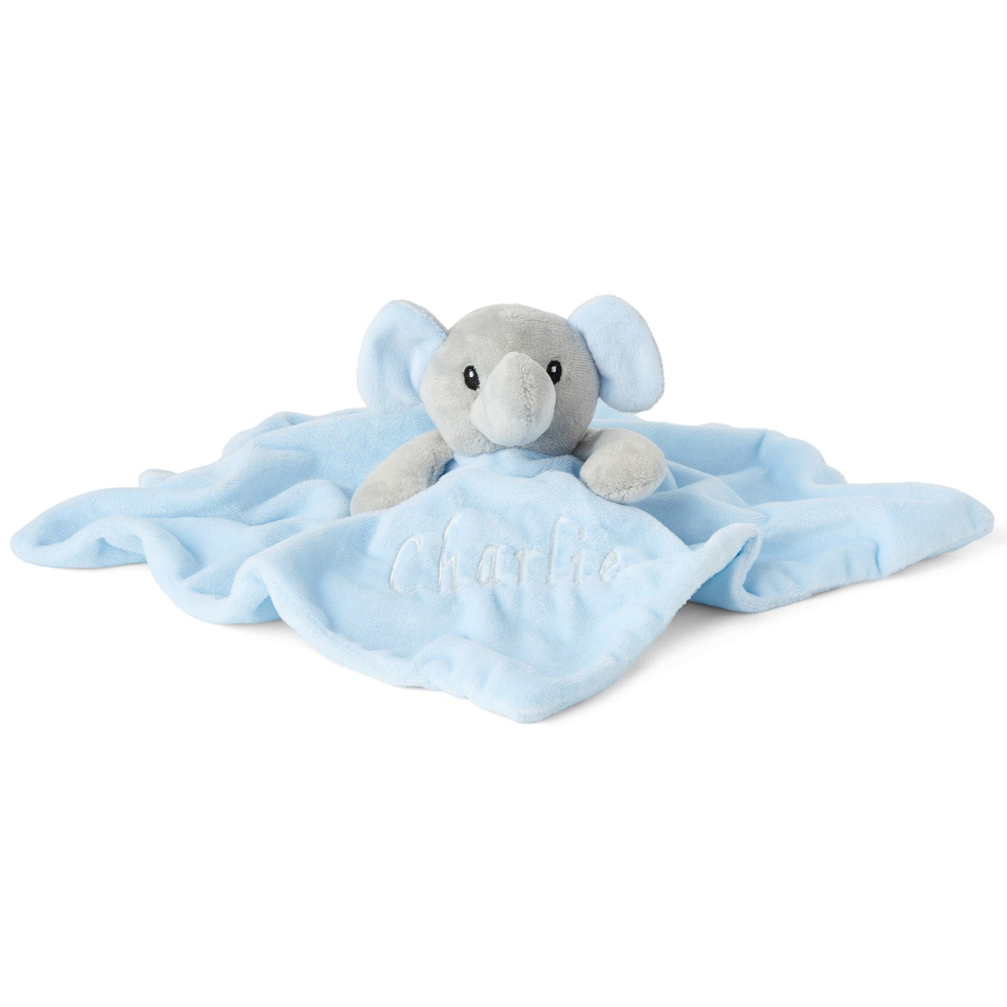 Personalised Baby Gift Set Includes Baby Shower Gifts with Personalised Comforter, Personalised Fleece Baby Blanket, 2 x Muslin Clothes & Gift Card - Blue