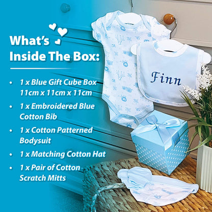 Baby Gifts – Personalised Gift Set in Blue Gift Box