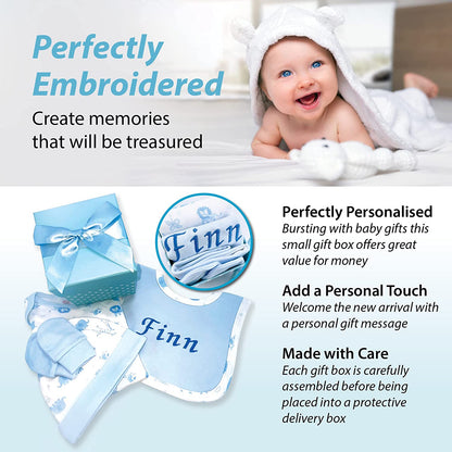 Baby Gifts – Personalised Gift Set in Blue Gift Box