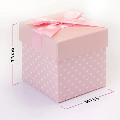 Baby Girl Gifts – Gift Box Personalised Pink Bib with Other Essential Baby Clothes