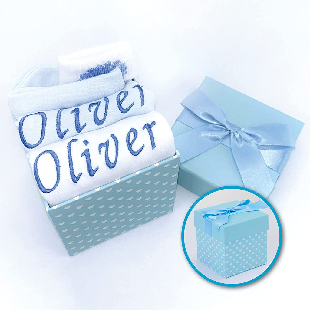 Baby Gifts – Personalised Gifts in Blue Gift Box