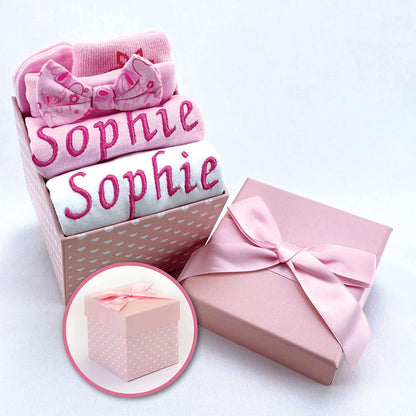 Baby Gifts – Personalised Gifts in Pink Gift Box