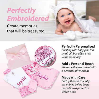 Baby Gifts – Personalised Gifts in Pink Gift Box