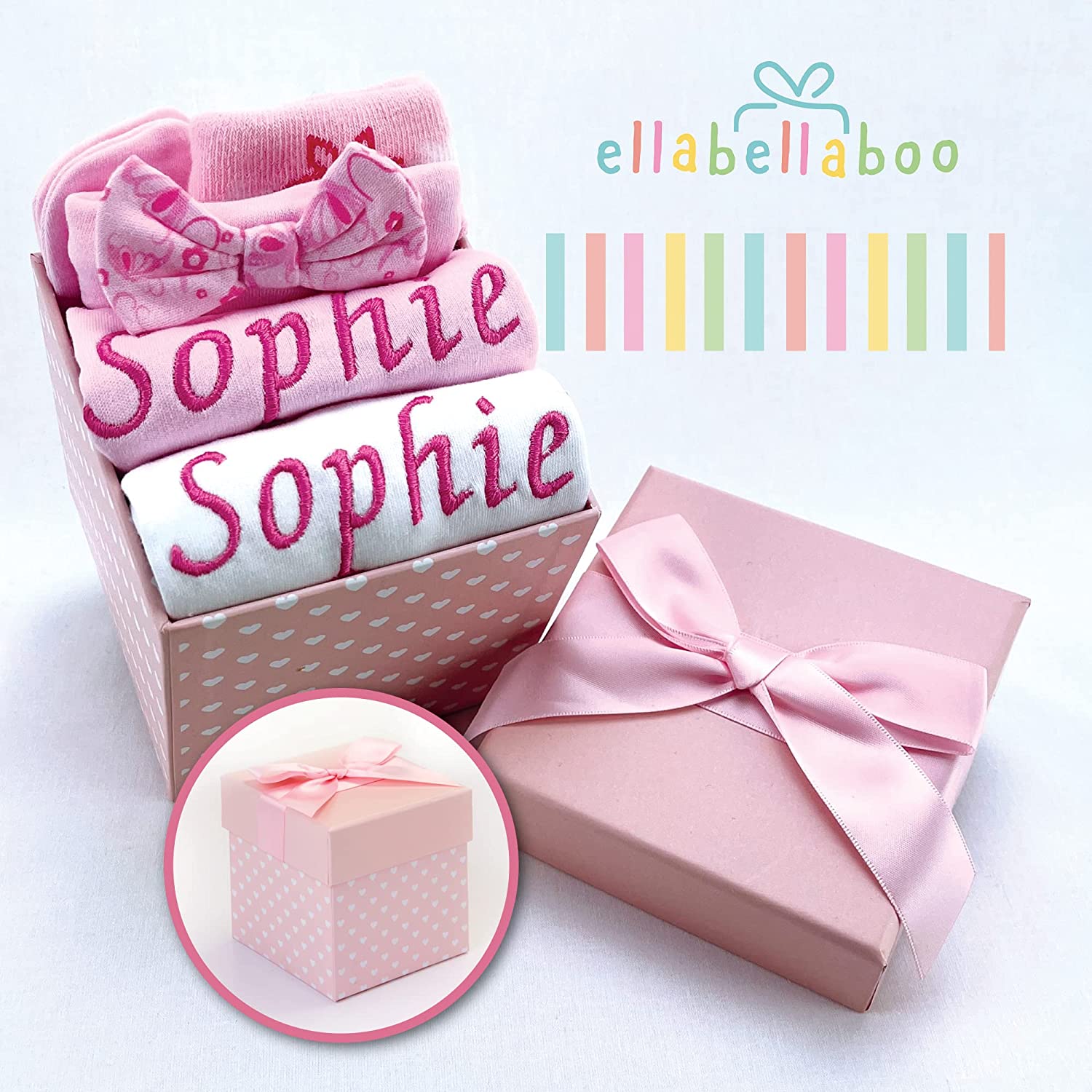 Baby Gifts – Personalised Gifts in Pink Gift Box