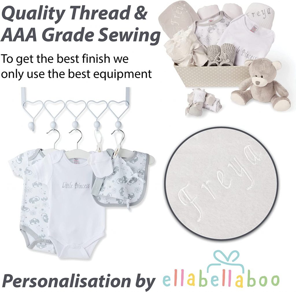 Personalised Baby Gifts - Baby Gifts Newborn, Baby Essentials for Gender Reveal, Gift for New Baby, Personalised New Baby Gifts