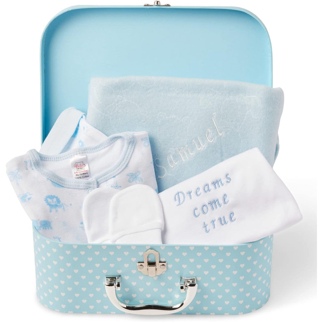 Baby Gift Set - Baby Gift Hamper in Blue Case ellabellaboo