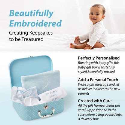 Baby Gift Set - Baby Gift Hamper in Blue Case ellabellaboo