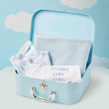 Baby Gift Set - Baby Gift Hamper in Blue Case ellabellaboo