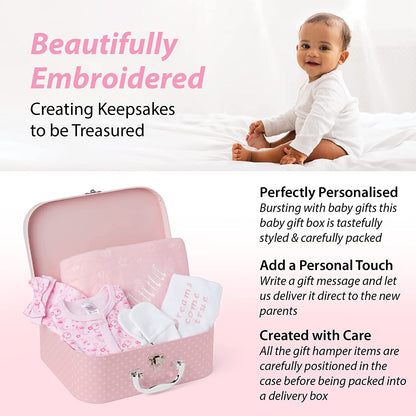 Baby Gift Set - Baby Gift Hamper in Pink Case ellabellaboo