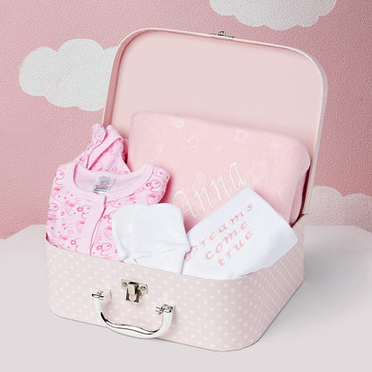 Baby Gift Set - Baby Gift Hamper in Pink Case ellabellaboo