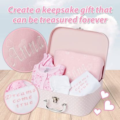 Baby Gift Set - Baby Gift Hamper in Pink Case ellabellaboo