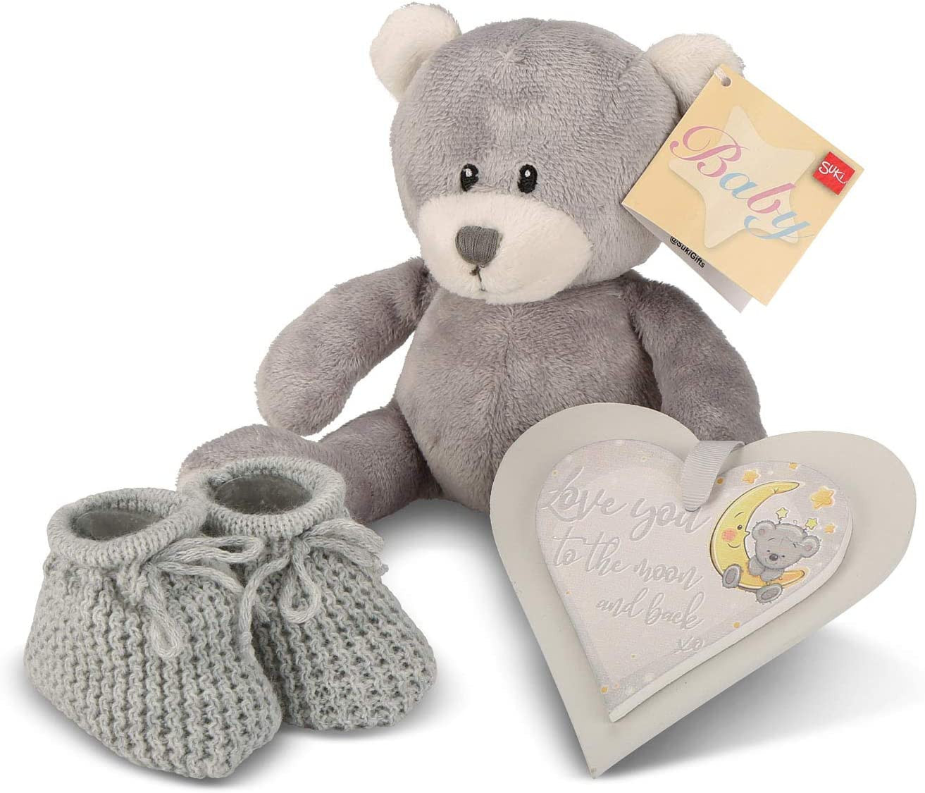 Baby Gift Set – Baby Gift Baskets Newborn Essentials in Grey Tray