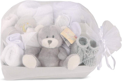 Baby Gift Set – Baby Gift Baskets Newborn Essentials in Grey Tray