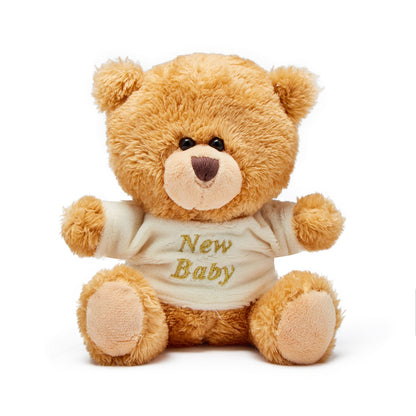 Unisex Baby Shower Gifts - Baby Gifts in Beige Keepsake Box includes Baby Essentials for Newborn, Teddy Bear, New Born Baby Essentials, New Baby Gifts